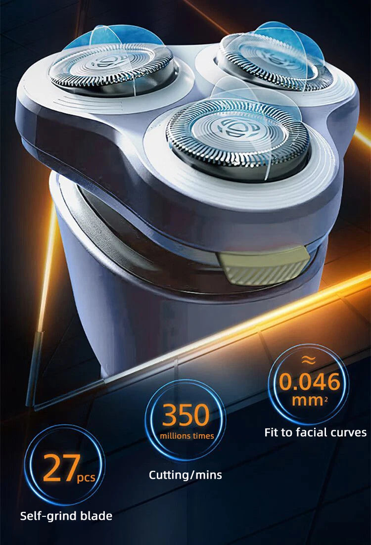 PHILIPS S1886/1887 Stand Up Electric Shaver USB Charge Stainless Steel PowerCut Blade Razor Triple Floating Head Beard Trimmer