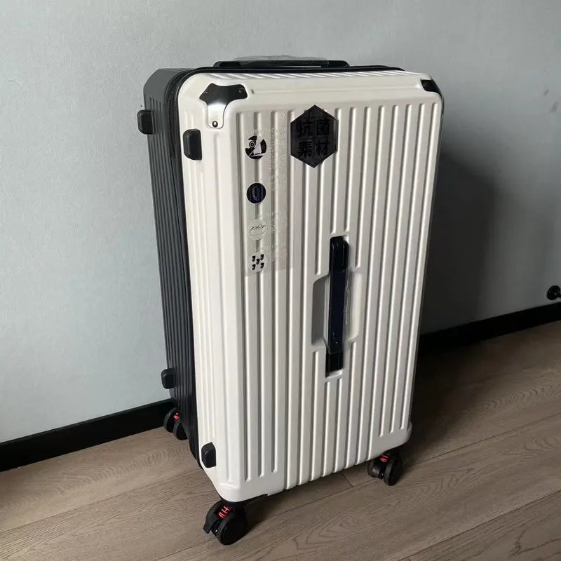 Oversized capacity suitcase student pull rod box 28 "brake wheel luggage men's women's password zipper style travel box 32