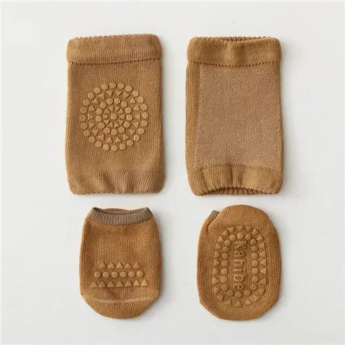 Soft Newborn Slip Toddler Anti Sock For Girls Boys Baby Girl Boy Sport Socks and Knee 2Pcs Infant Set Summer Spring 2023 New