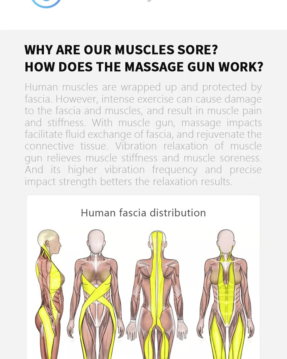 BOOSTER Pro 3 Deep Tissue Massage Gun Muscle Stimulator Body Massager Fascial Gun Relax Low Noise for Fintness Shaping