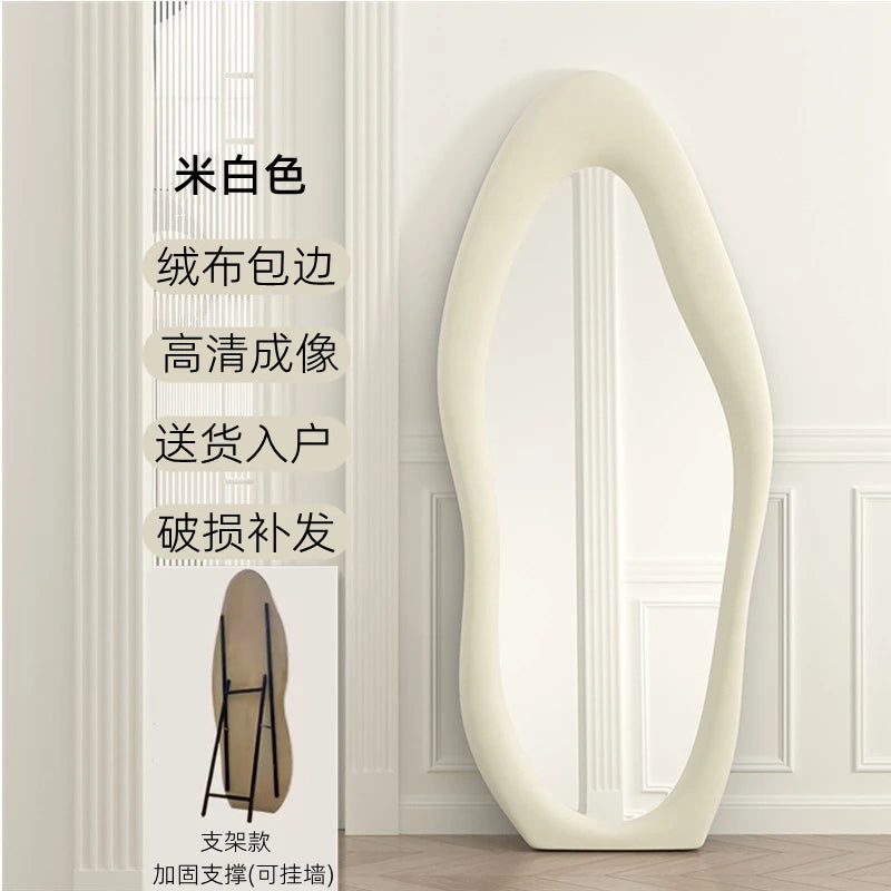 Oval Bed Room Mirrors Full Body Standing Nordic Design Luxury Mirrors Full Body Living Room Espejos Decorativos Room Decoration