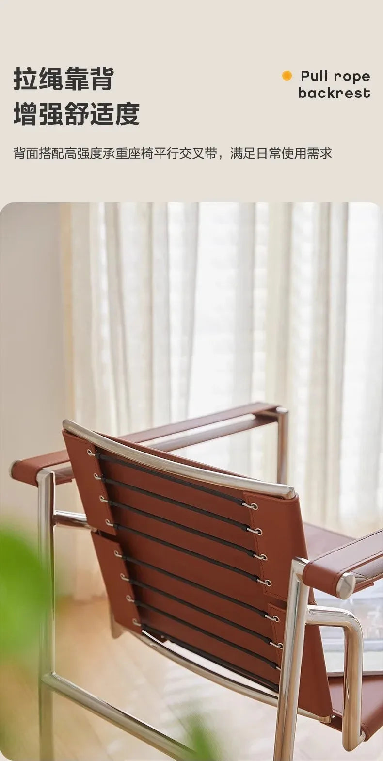 Le Corbusier Italian Style Single Sofa Chair Designer Vintage Single Chair Stainless Steel Leisure Chair