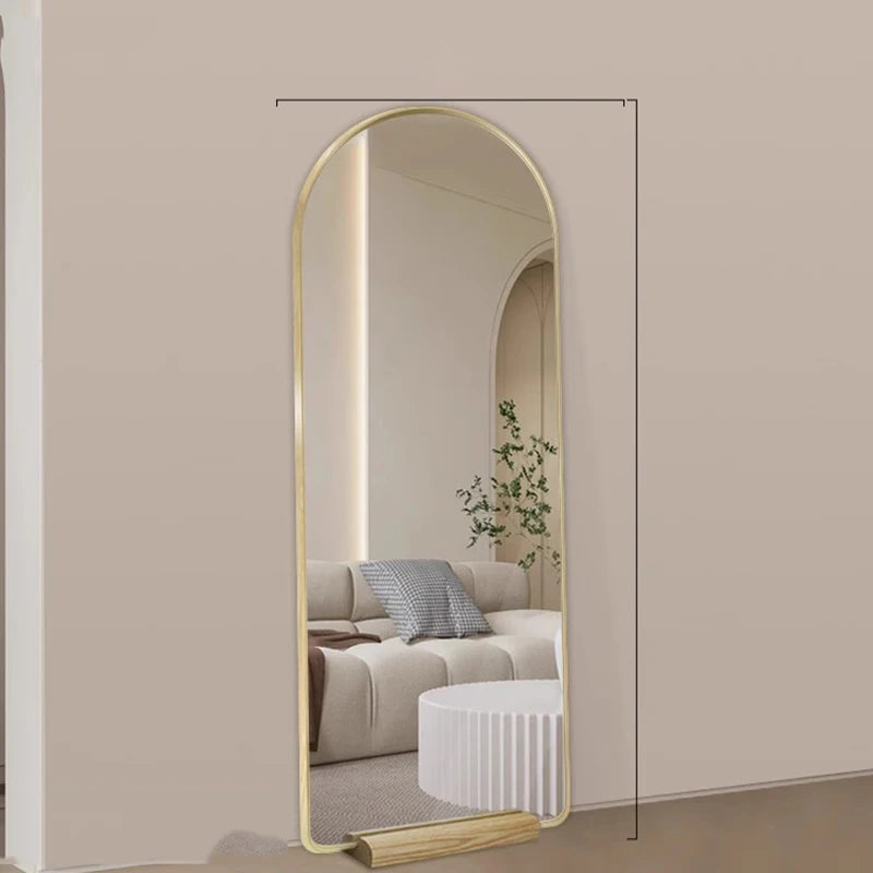 Funky Floor Mirror Standing Bathroom Bedroom Luxury Long Men Full Body Modern Mirror Decoration Espelhos Living Room Decorations