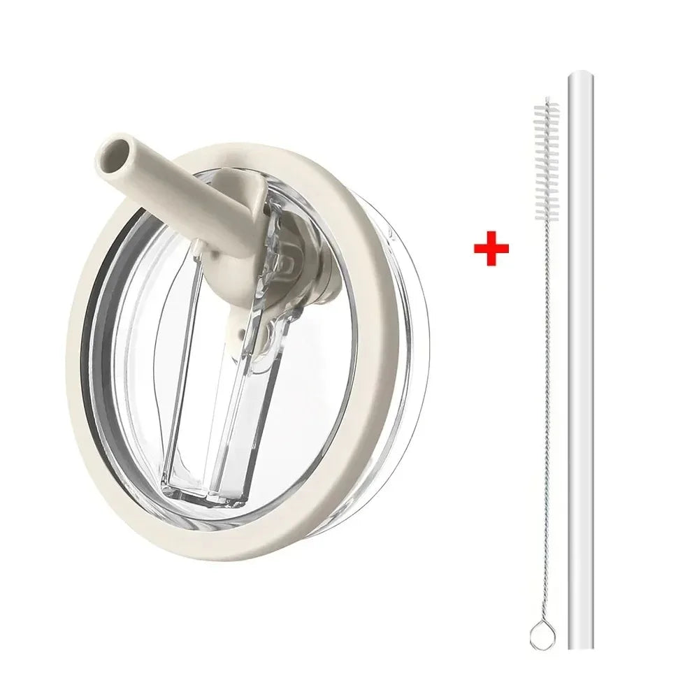 40oz Flip Straw Leak Proof Lid for Stanley Cup Spill-proof Cover Tumbler Lid Replacement for Stanley Cup Accessories Straw Cover