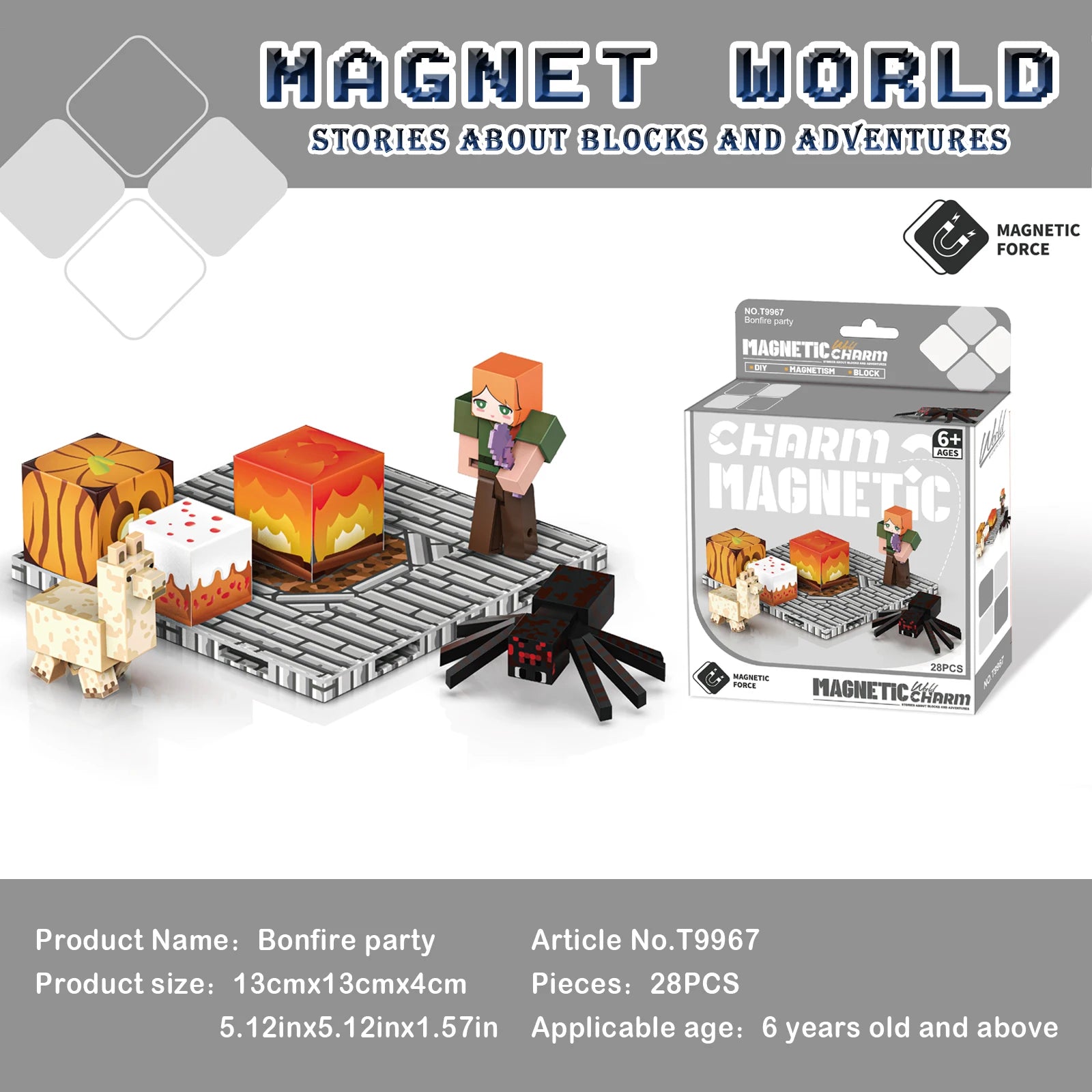 3D My Magnetic Building Blocks, DIY Learning Building Space Reasoning Toys, Birthday Gifts for Children over 6 Years Old