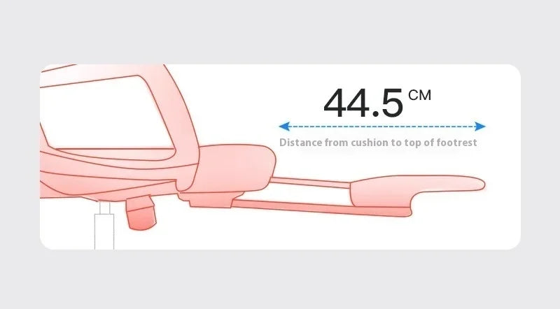 Ergonomic Office Chair Liftable Mesh Computer Chair with 4D Lumbar Support Home Office Swivel Chair with Latex Seat Cushion