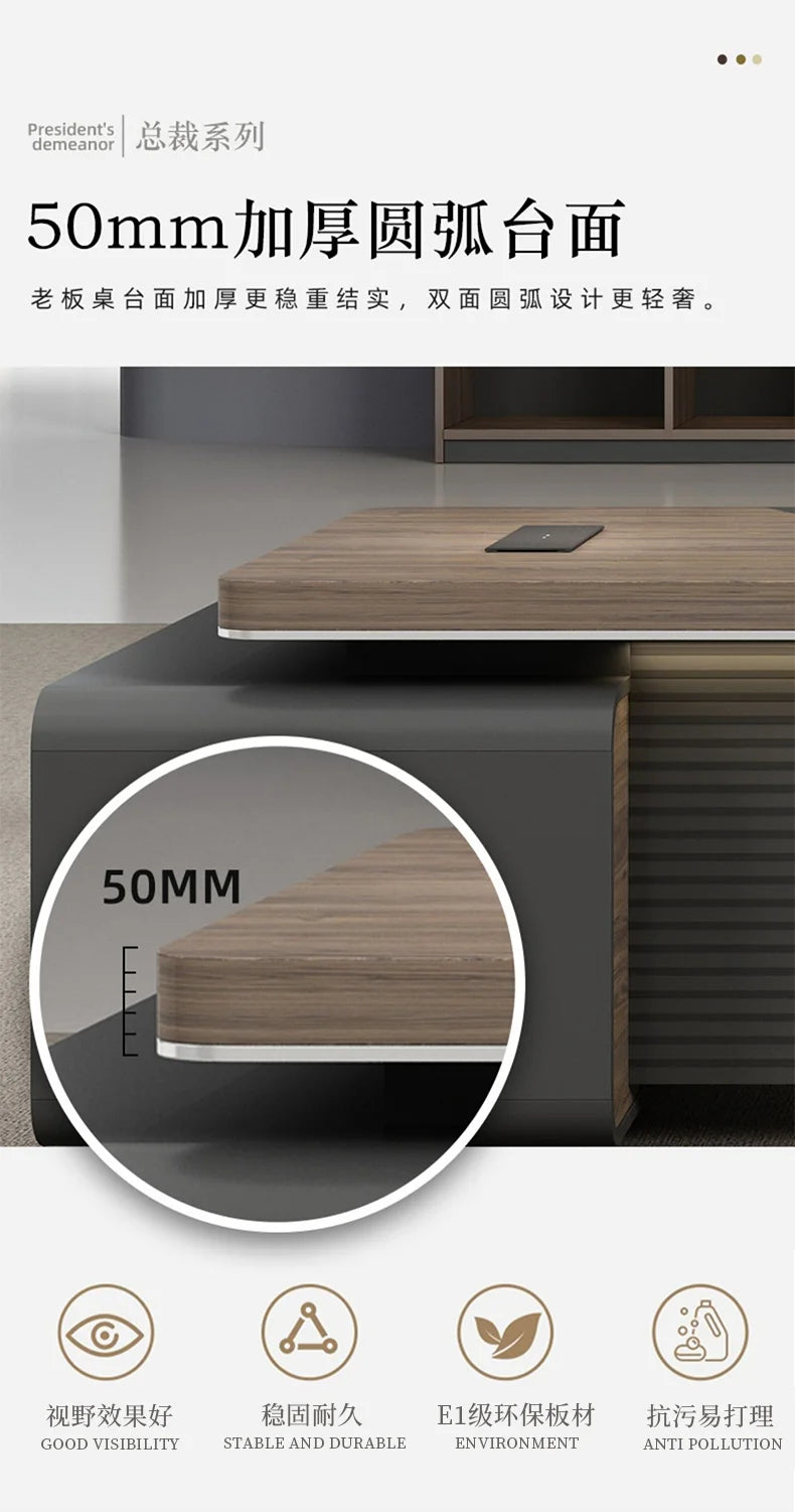 L Shaped Room Desks Computer Commercial Designer Cabinet Table Decoration Chairs Fancy Storage Beistelltisch Furniture