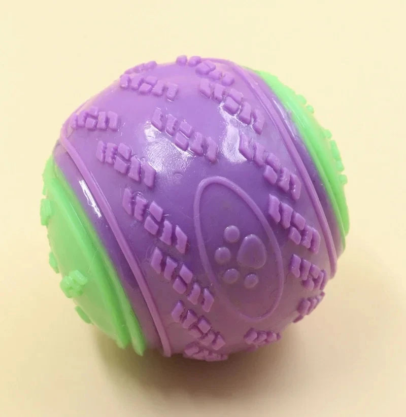 Dogs Chew Ball Interactive Toys Soft TPR Toys for Dog Pet Teeth Cleaning Bite Resistance Squeaky Dog Ball Toy Pet Products