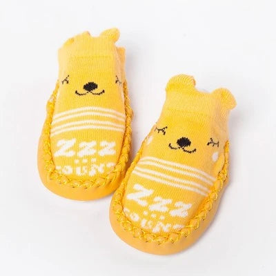 Baby Socks Slippers With Rubber Soles Girl Boy Infant Newborn Children Floor Socks Shoes Anti Slip Soft Sole Toddlers Indoor