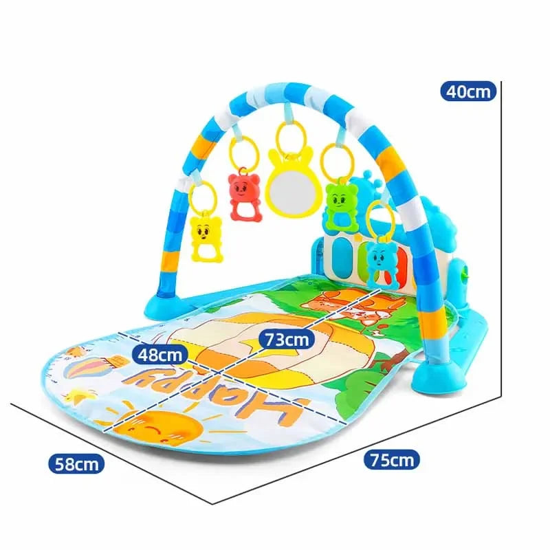 Baby Activity Gym Rack Newborn Musical Pedal Piano Toys Activity Play Mat Infant Tummy Time Mat 0-36 Months Boy Girl Gifts