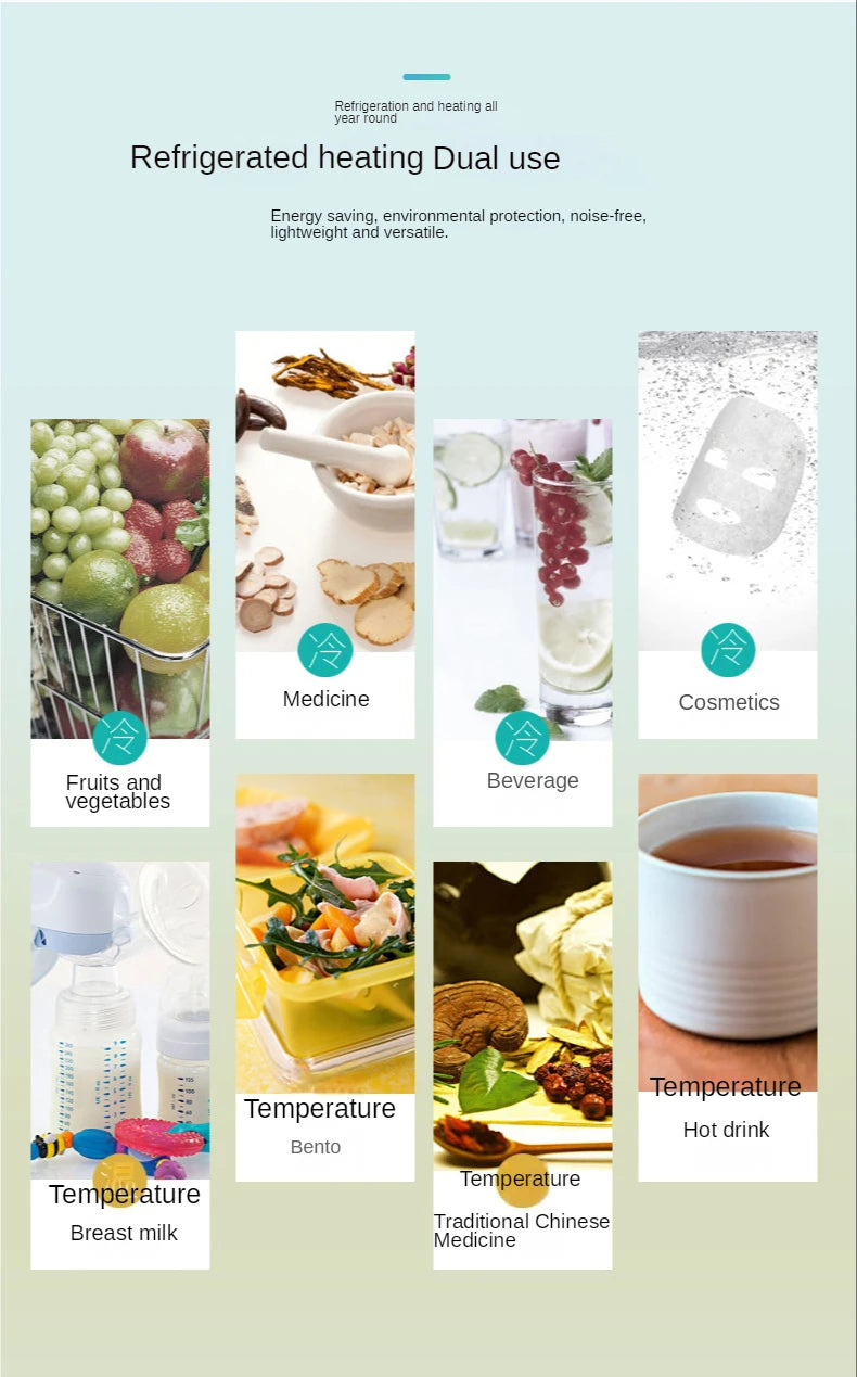 10L Car Refrigerator Mini heating Cooling small refrigerator car home dual-use small dormitory home car dual-use refrigerator