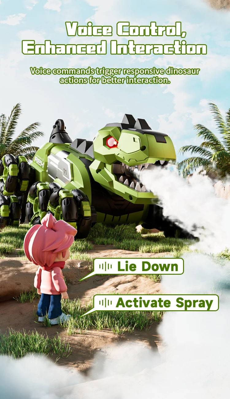 Y12 New Remote Control Dinosaur Stunt Car RC Drift Car Spray Mist Articulated Arms Transforming 8WD Off-Road Vehicle Toy for Kid