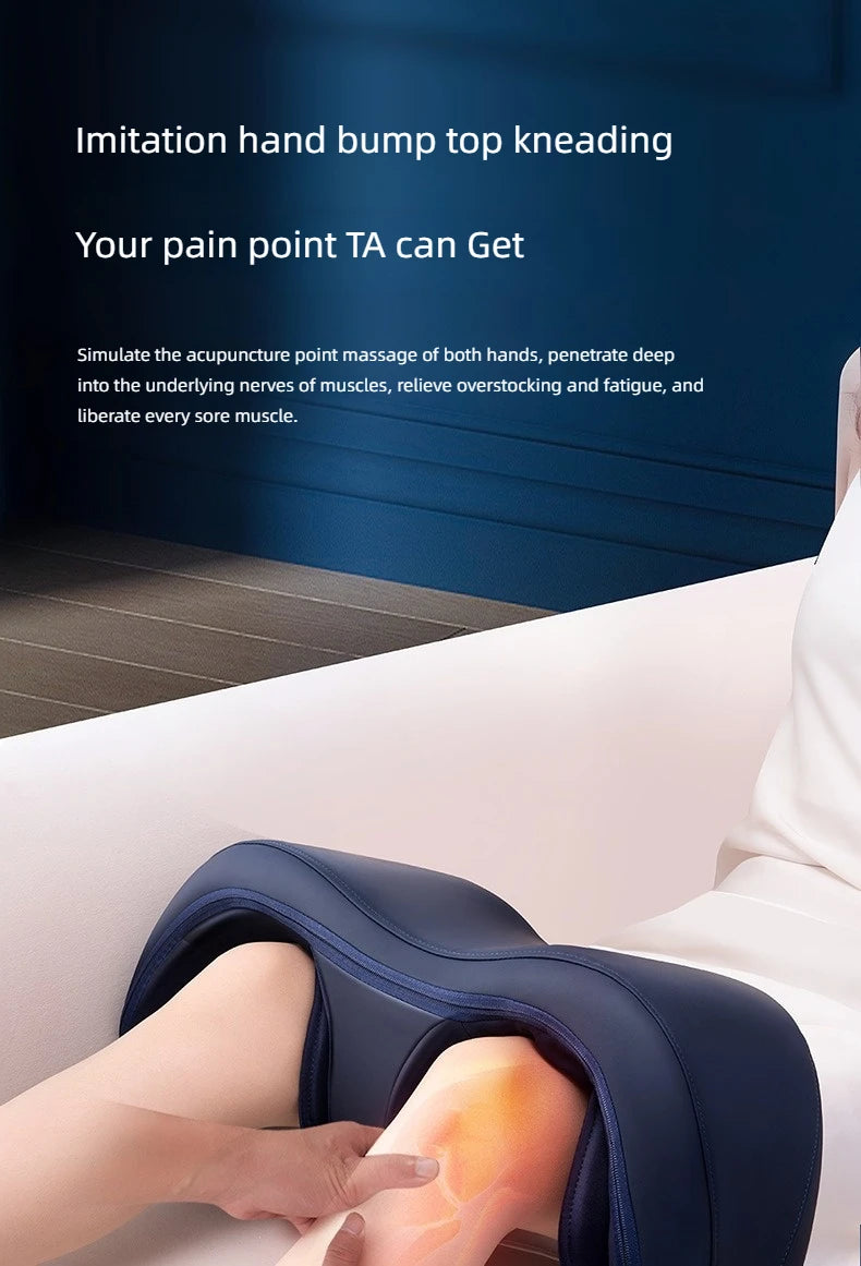 Newly Upgraded Leg And Knee Massager Foot Hot Compress Massage Relaxation Airbag Vibration