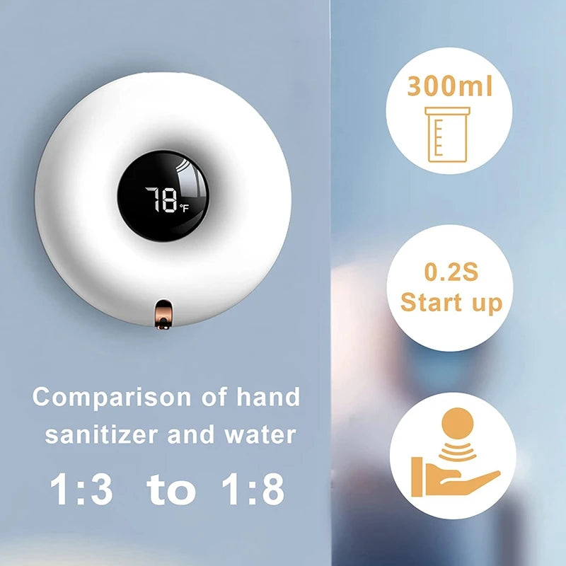 Wall Mounted Soap Dispenser 280ml Touchless Automatic Liquid Foam Soap Dispenser Hand Sanitizer Bathroom Home Accessories