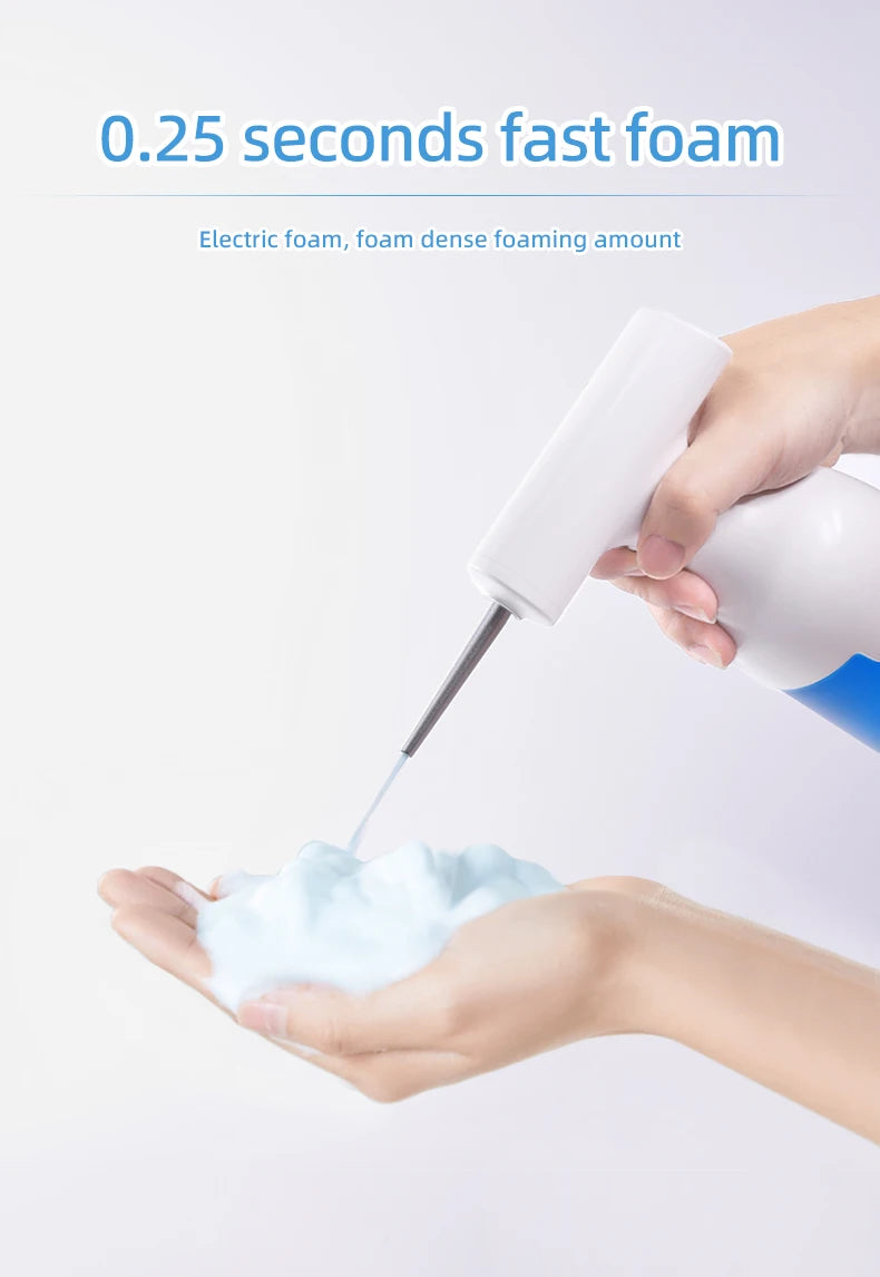 Electric Liquid Foam Dispenser Gun Automatic Continuous Foaming Shampoo Face Wash God Detergent Bathroom Bubble