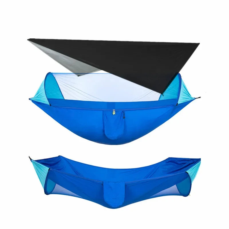 Camping Hammock with Mosquito Net and Rain Fly Tarp,hammock chair swing chair outdoor for Backpacking, Survival,Travel