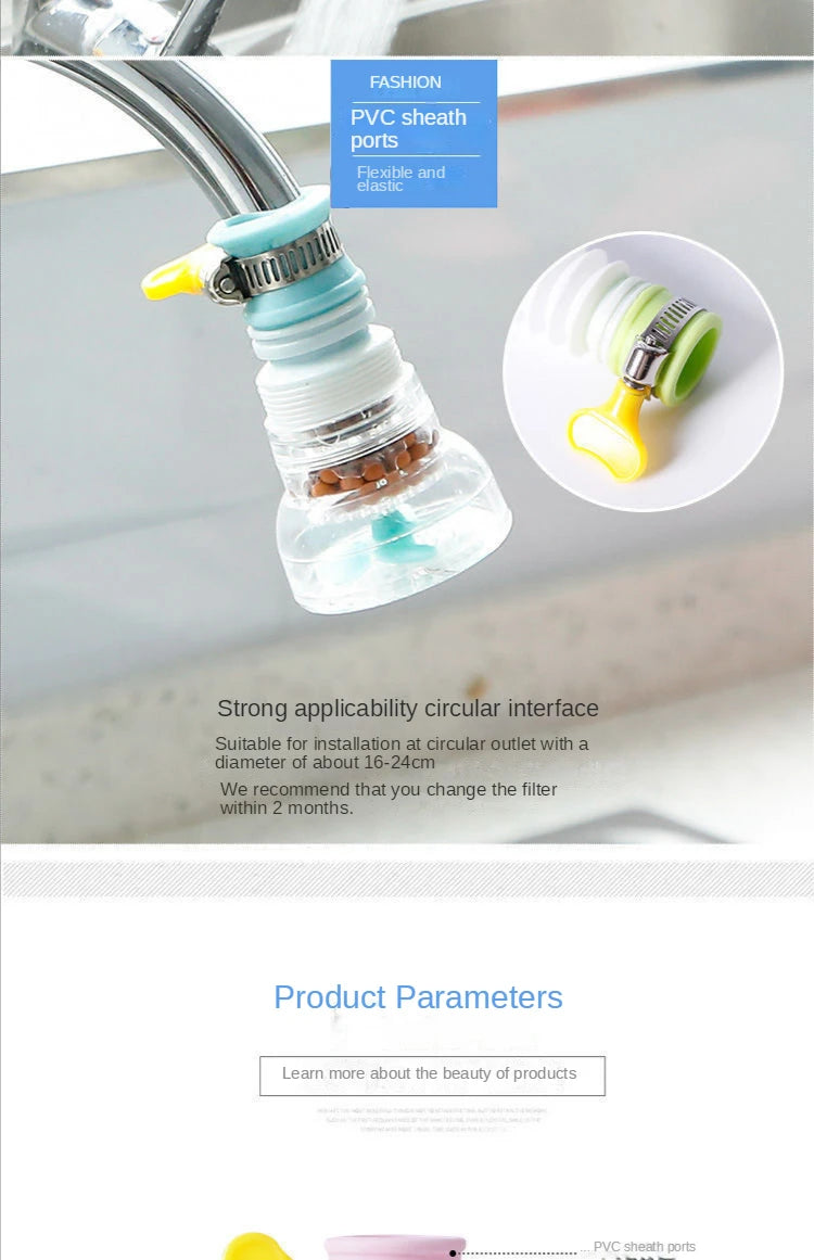 Universal 360 Degree Kitchen Faucet Bubbler Adjustable Water Saving Filter Diffuser Shower Kitchen Sink Faucet Nozzle Connector