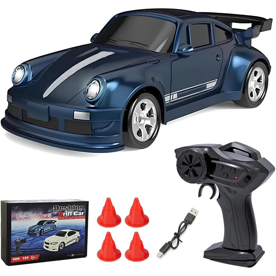 1/64 RC Car Four-Wheel Drive Remote Control Desktop Stunt Car Full Proportions Mini Racing Drift Car Toy Model Boy Gift