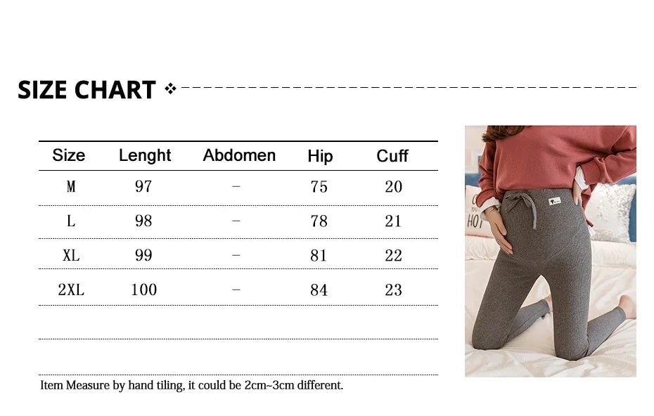 Pregnant Woman Adjustable Big Size Leggings New Maternity Pants  Pregnancy Thin Soft Cotton High Waist Clothes