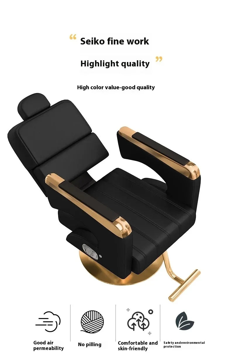 Barber Shop Barber Chair, 360° Rotatable, Hydraulic Lift Chairs, New Design, Customizable Hair Salon Store Furniture Wholesale