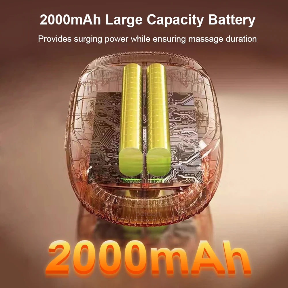 Fascia Gun Muscle Massager Gun High Frequency Back Waist Massage Machine Six-head Body Shoulder Professional Fascia Massage Gun