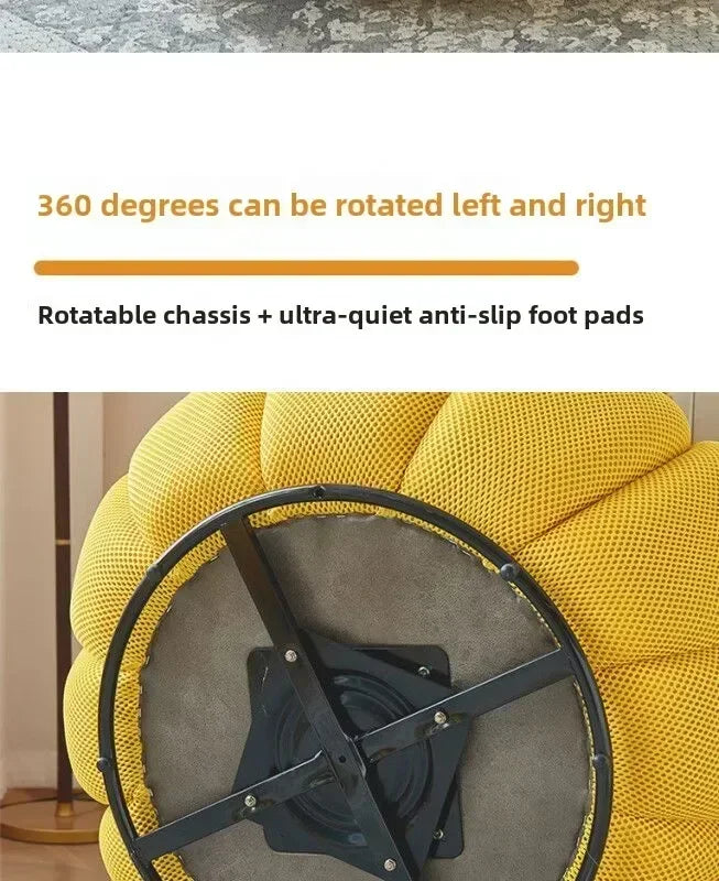 Single Seat Designer Pumpkin Lazy Sofa Balcony and Bedroom Can Lie Down and Recline Italian Minimalist Rochburg Football Sofa