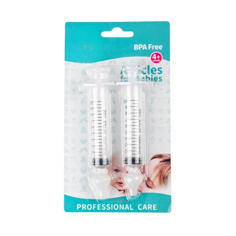 1/2Pcs Needle Tube Baby Nasal Aspirator Syringe Baby Nose Cleaner Rhinitis Nasal Washer Irrigator Baby Nose Washing for Children