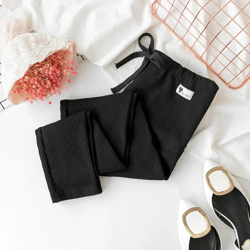 Pregnant Woman Adjustable Big Size Leggings New Maternity Pants  Pregnancy Thin Soft Cotton High Waist Clothes