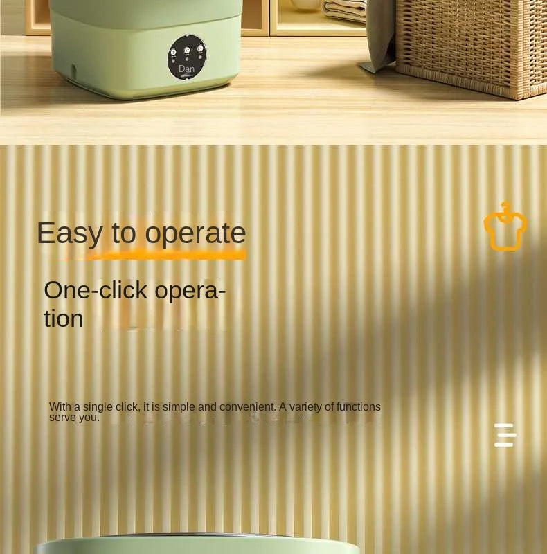 Foldable Mini Washing Machine Portable Mini Socks Underwear Panties Washing Machine Big Capacity 3 Models With Spinning Dry