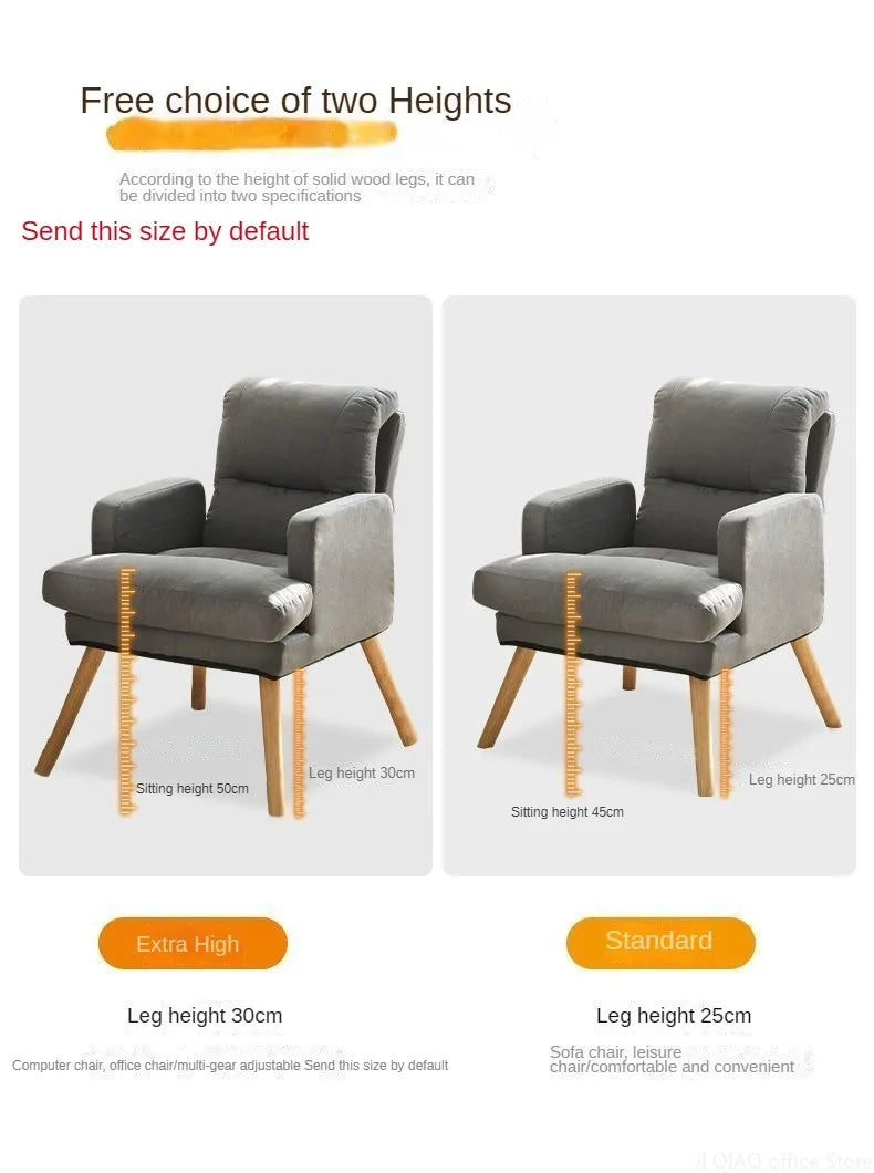 Living room lounge chair computer chair home study office chair bedroom armchair folding single person sofa chair vanity chair