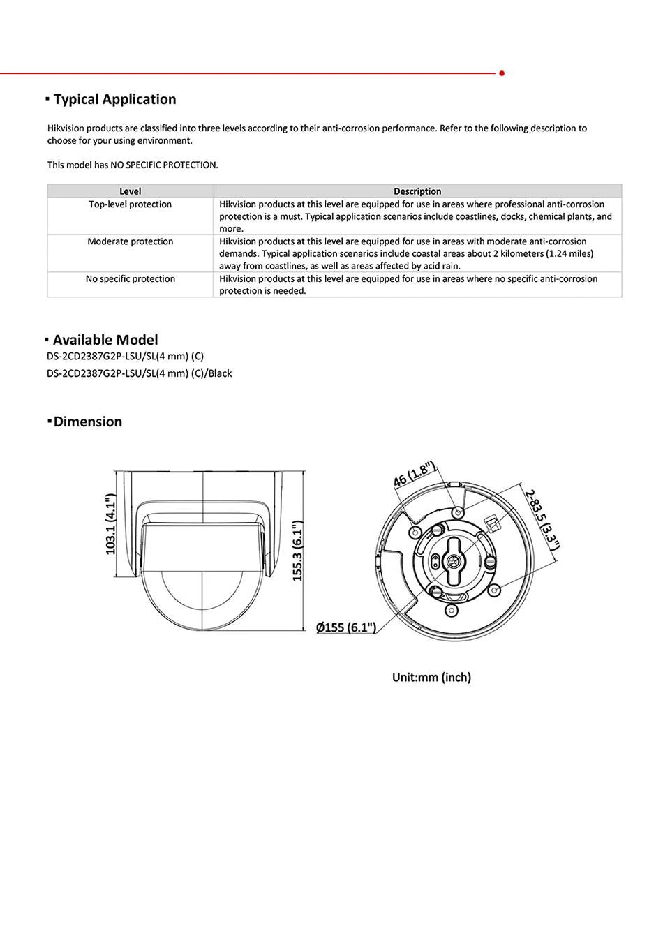 Hikvision 8MP Camera DS-2CD2387G2P-LSU/SL 4K Turret Panoramic ColorVu Color Night Built-in Mic Speaker Strobe Light Audio Alarm