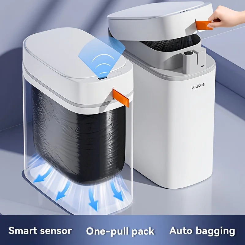 Smart Sensor Garbage Bathroom Trash Can Automatic Adsorption Bag Household Toilet Induction Waterproof Garbage Can Home Supplies