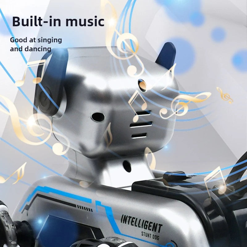 8 Wheel Stunt Mech Dog Rc Toy Gesture Control Climb Transform Electric Smart Robot Pet For Kids Birthday Gift Toy Fun