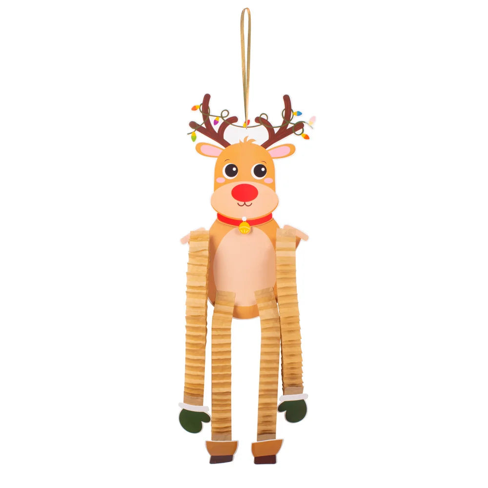 Christmas Decorations Colorful Christmas Paperboard Door Hangings Merry Xmas Santa Plaids Home Wall Door New Year Decor Supplies