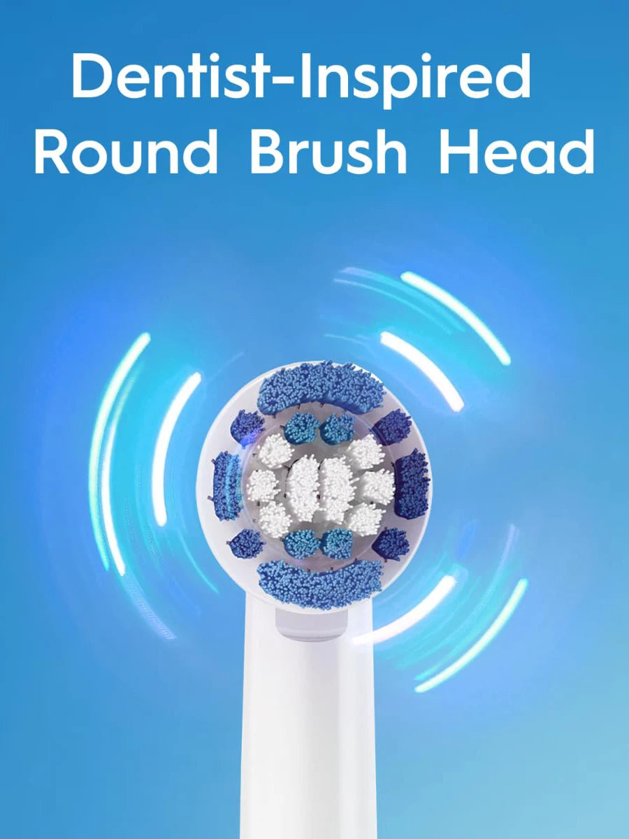 Oral B Rotation Electric Toothbrush AA Battery 7600 Rpm Cross Action Cleaning Teeth Tooth Brush with Brush Refills