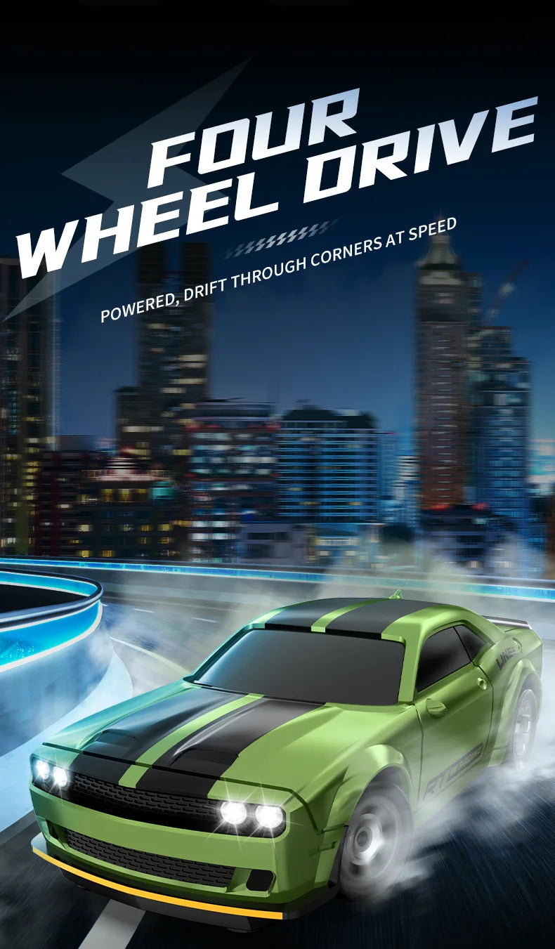 1:64 Remote Control Car 2.4G Mini Radio Control Drift Stunt Car 4WD Desktop Racing Vehicle Model Boy Toy Kid Birthday Gifts