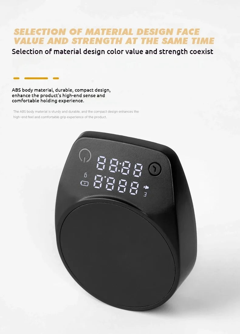 Mini Coffee Scale Electronic Italian Coffee Bean Scale Palm Size Timing Weighing Scale Home Kitchen Tool Coffee Bar Accessories