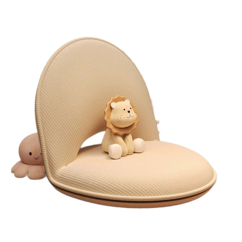 Foldable Lazy Sofa Tatami Backrest Single Seat Cushion for Bedroom Balcony Window Chair - Compact Living Space Seating