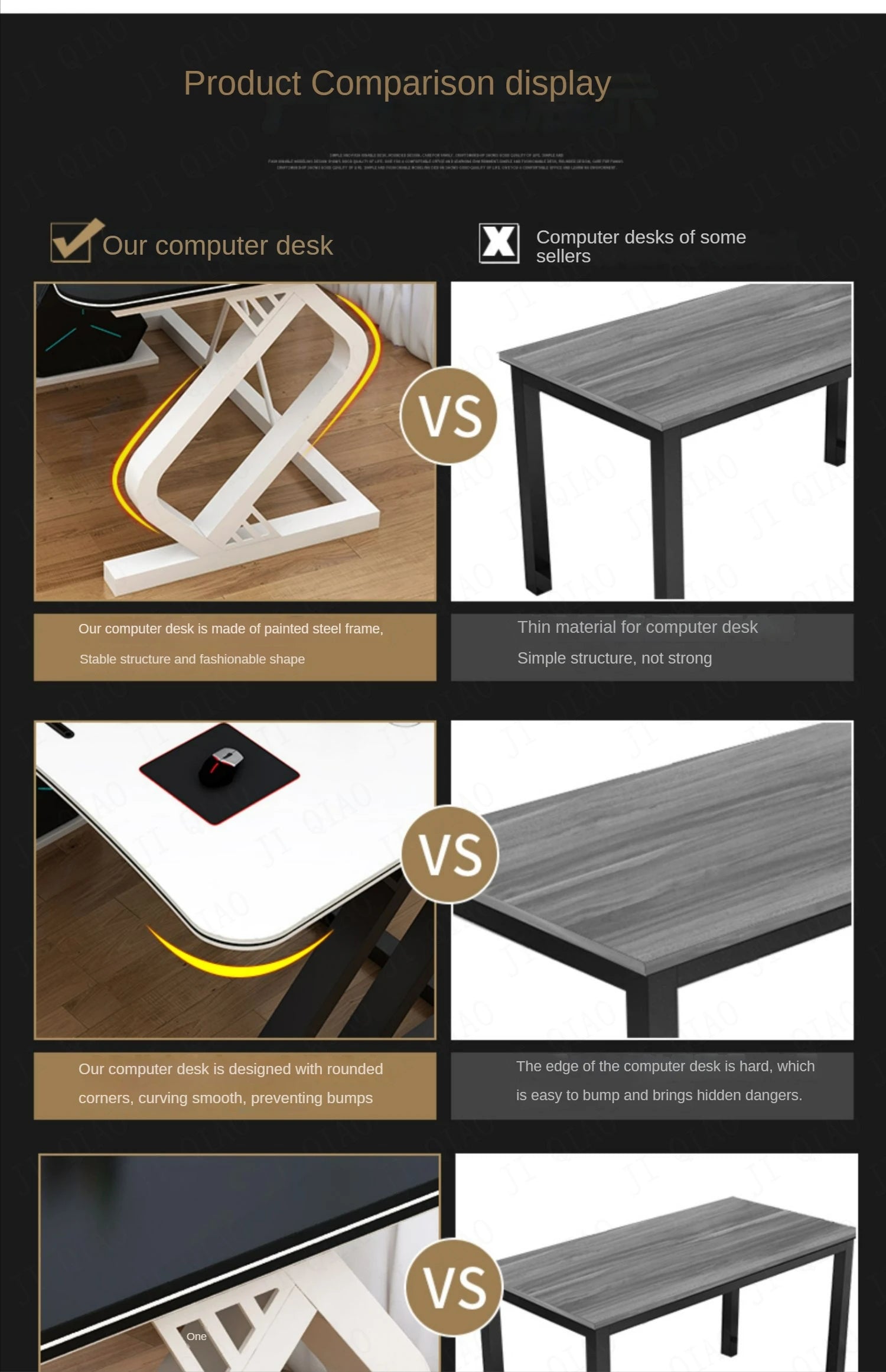 Office Work Desk desktop Computer Gamer Desk Bedroom Room Desks Simple Modern Bedroom Students Learn to Write and Store Desk