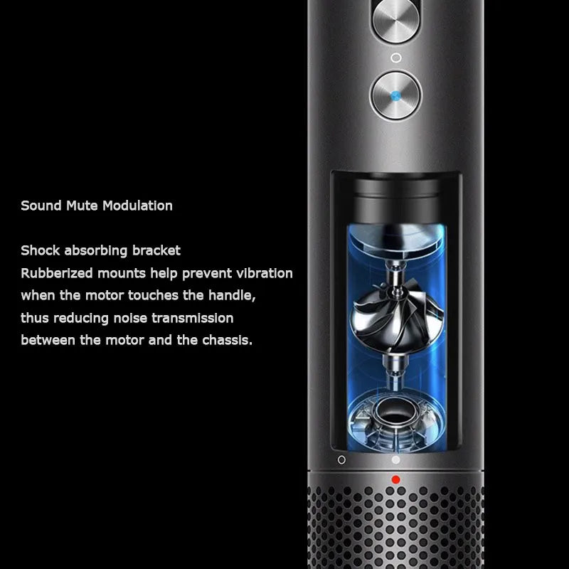 Leafless Hair Dryer New Professional With Flyaway Attachment Negative Ionic Premium Hair Dryers Multifunction Salon Style Tool