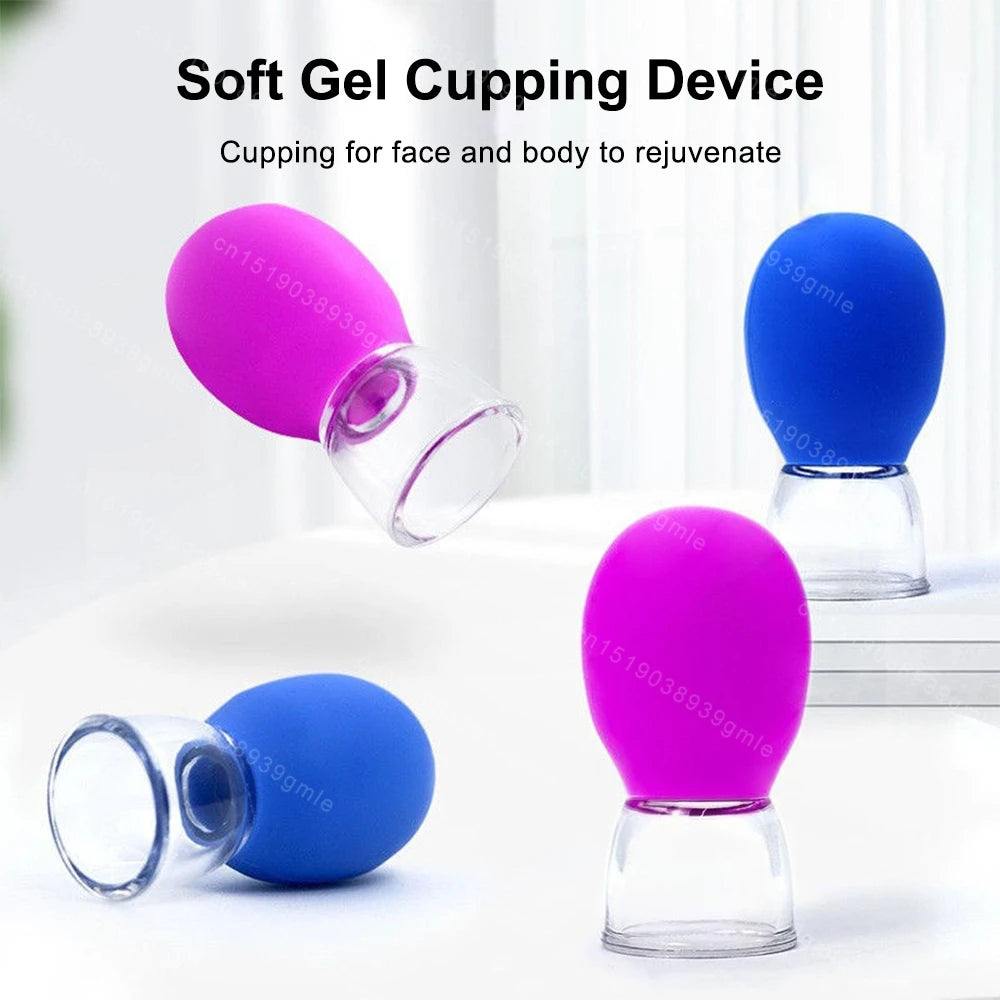 Facial Silicone Cans Cupping Cups Lifting Massage Chinese Cupping Set Small Mini Eye Cup Vacuum Cups Popularity Health Care
