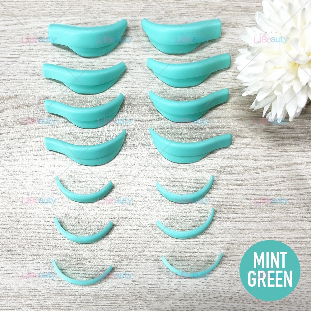 Libeauty 7 Paris Reusable Lash Lift Shield Pad Eeyelash Curling Iron Silicone Eyelashe Curler Accessories Applicator Makeup Tool