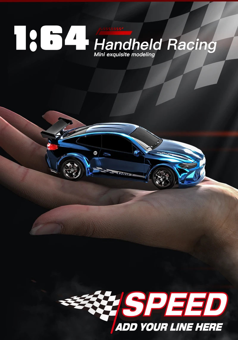 Kf20 1/43 Mini Rc Drift Car Full Scale 4wd Desktop Rc Vehicle Simulation Of Remote Control Models Toys For Kids Christmas Gifts