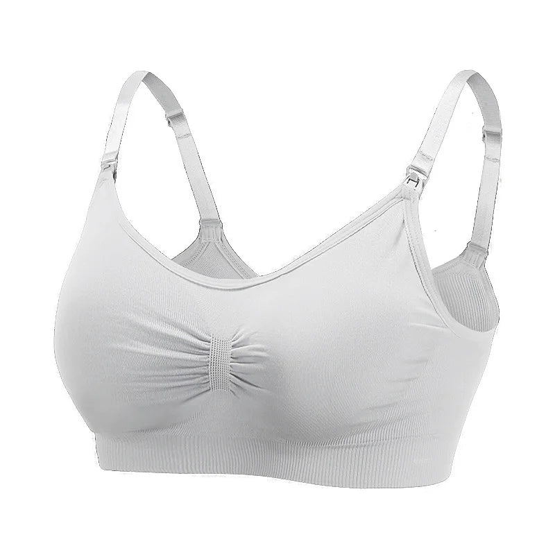 High Quality Maternity Nursing Bras Cotton Breastfeeding Pregnant Underwear Seamless Large Size Breathable Bra Push Up