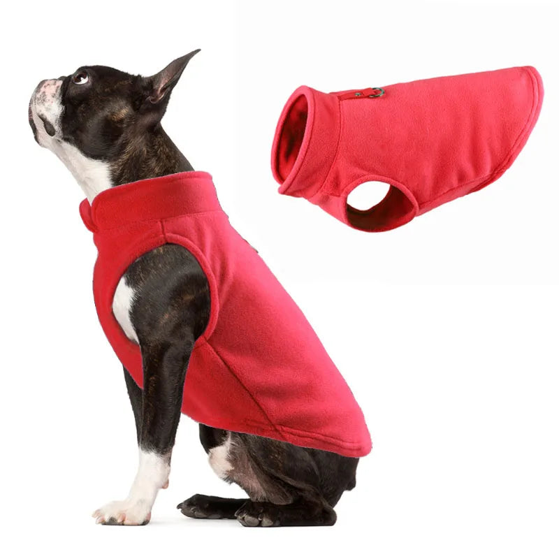 Winter Warm Fleece Dogs Clothes Chihuahua Coat Pet Jacket Vest with D-Ring French Bulldog Apparel Puppy Clothing York Costume