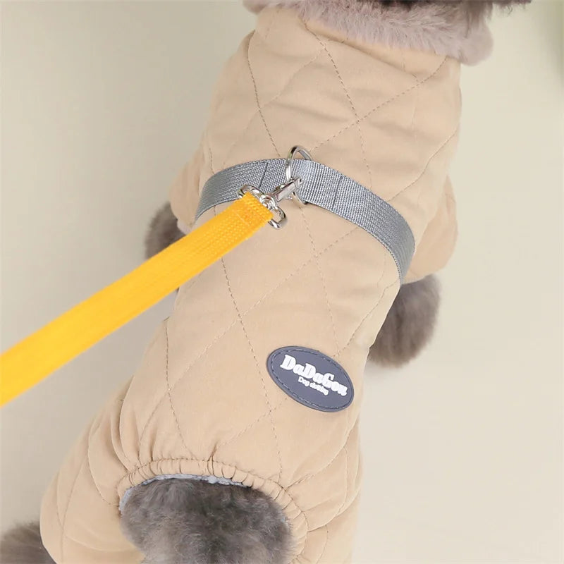 Thicken Warm Dog Jumpsuit Winter Pet Dogs Clothes for Chihuahua Coat Waterproof Hoodie Puppy Overalls Poodle Jacket Pet Apparel