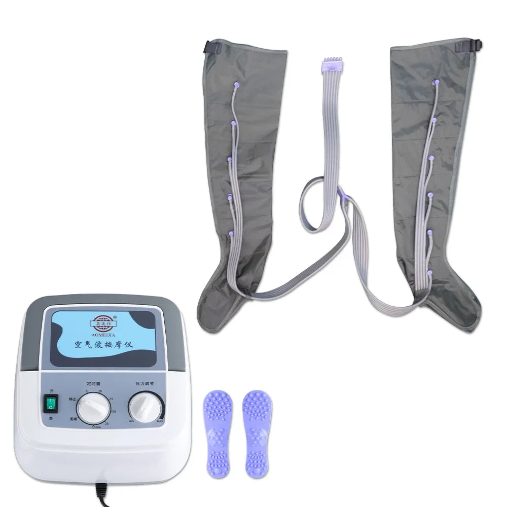 6 Air Wave Electric Massager Lymphatic Drainage Vacuum Therapy Pressotherapy Machine Muscles Relax Leg Arm Waist body Massage