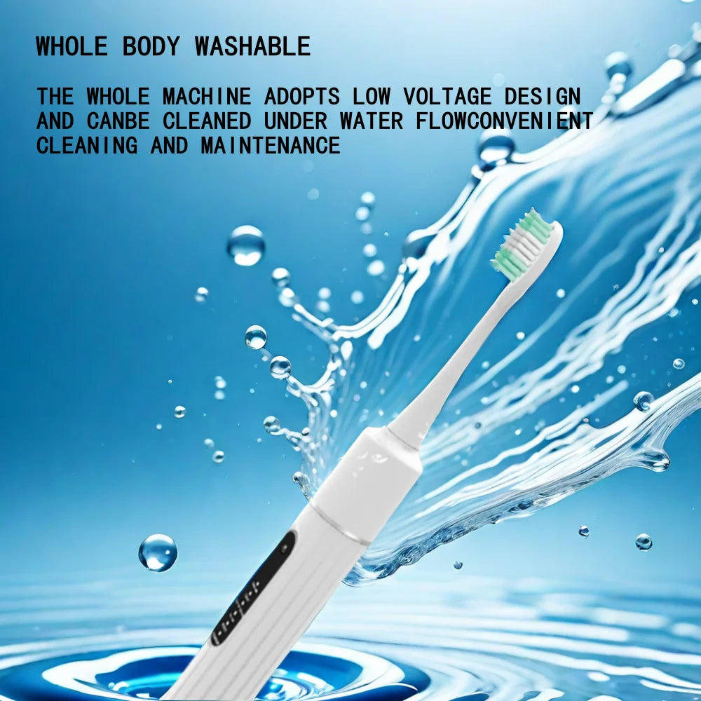 Sonic Electric Toothbrush - Dual purpose dental cleaner, home portable calculus removal care and toothbrush tool