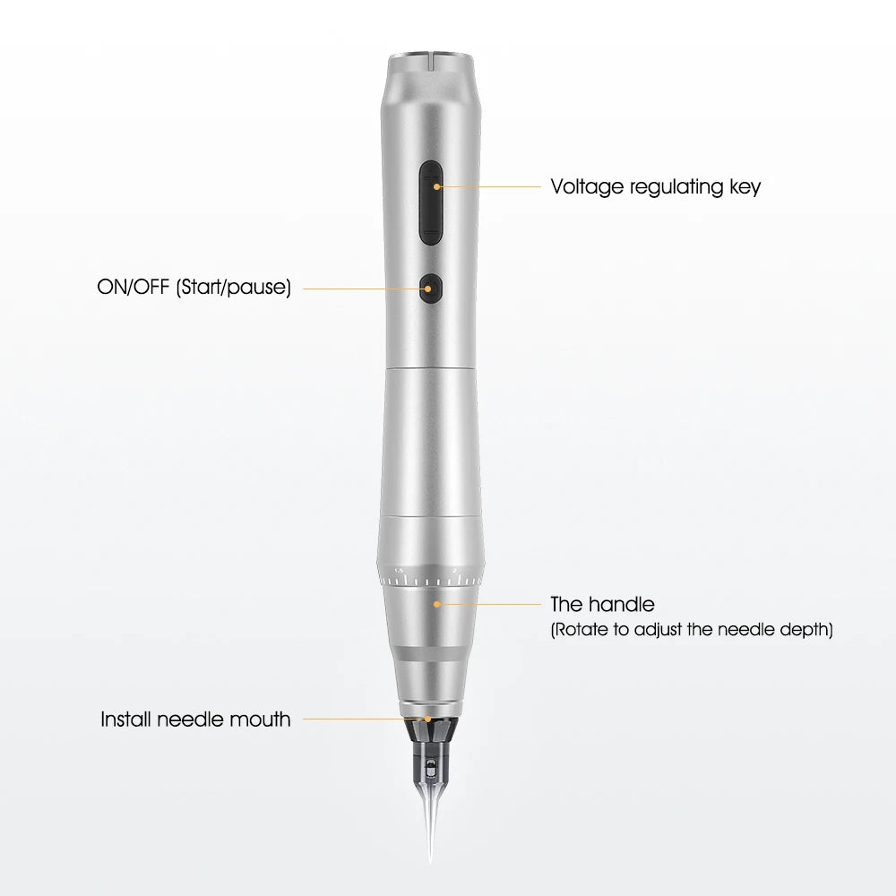 New Wireless Tattoo Machine Rotary Tattoo Pen Original German Motor Power Battery 1200mAh Fast Charge Stroke 3.5mm