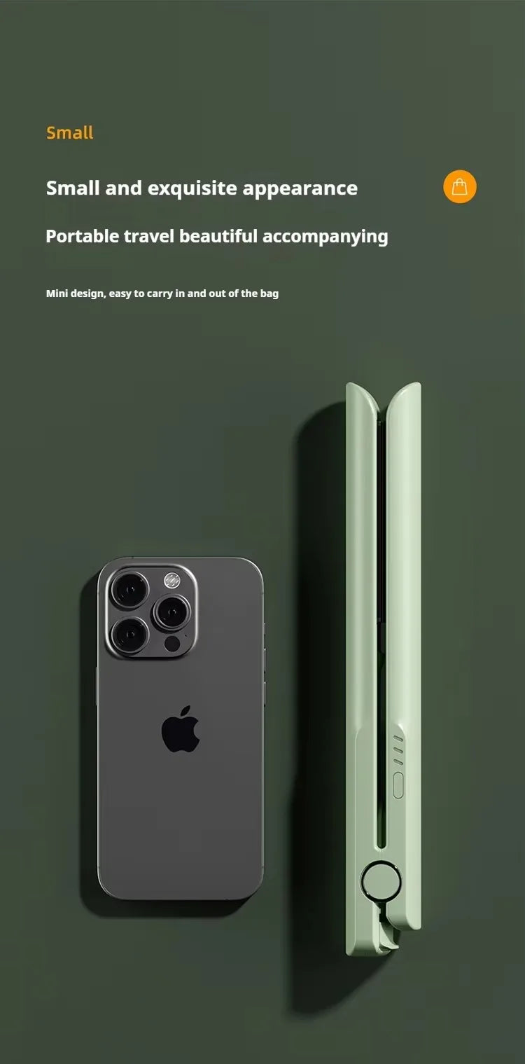 J1 Electric Hair Iron Quick Heating Curling Iron For Wavy Hairstyle Iron Hair Styling Curler Straightener For Home School Travel